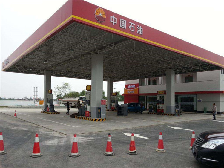 乌兰浩特加油站钢结构网架案例20